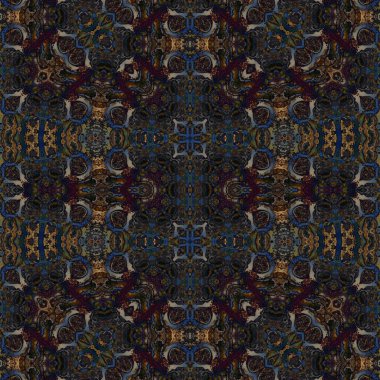 Kusursuz kaotik şablon. Kusursuz soyut doku. Etnik doku. Yaratıcı arkaplan