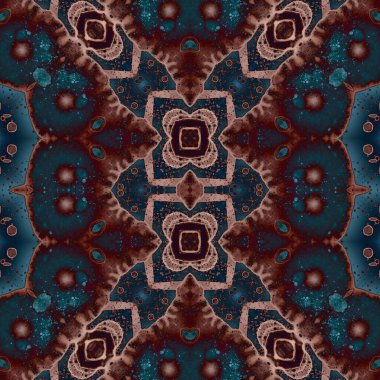 Kusursuz kaotik şablon. Kusursuz soyut doku. Etnik doku. Yaratıcı arkaplan