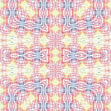 Kusursuz kaotik şablon. Kusursuz soyut doku. Etnik doku. Yaratıcı arkaplan