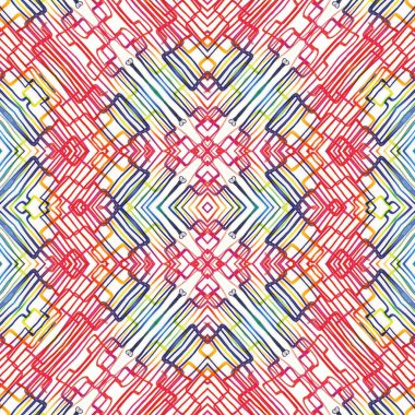 Kusursuz kaotik şablon. Kusursuz soyut doku. Etnik doku. Yaratıcı arkaplan