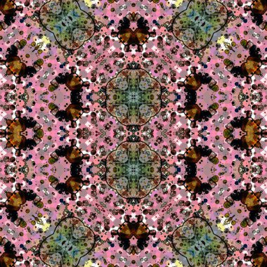 Kusursuz kaotik şablon. Kusursuz soyut doku. Etnik doku. Yaratıcı arkaplan