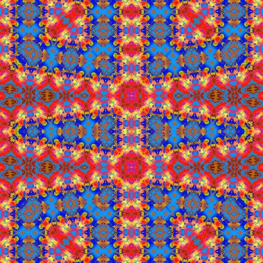 Kusursuz kaotik şablon. Kusursuz soyut doku. Etnik doku. Yaratıcı arkaplan