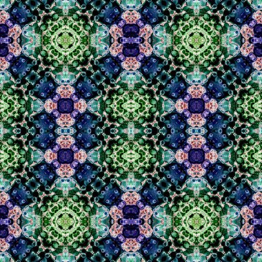 Kusursuz sanat modeli. Kusursuz sanat soyut arka plan. Etnik doku. Kaleydoskop arkaplanı