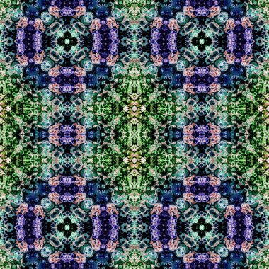 Kusursuz sanat modeli. Kusursuz sanat soyut arka plan. Etnik doku. Kaleydoskop