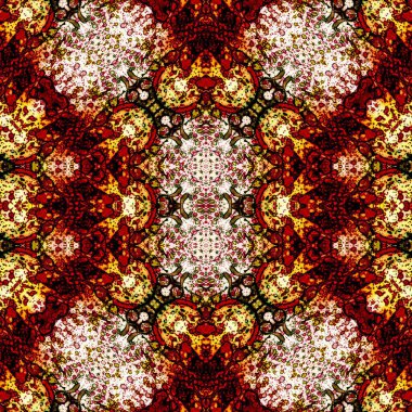 Kusursuz sanat modeli. Kusursuz sanat soyut arka plan. Etnik doku. Kaleydoskop