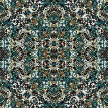 Kusursuz sanat modeli. Kusursuz sanat soyut arka plan. Etnik doku. Kaleydoskop arkaplanı