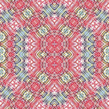 Kusursuz sanat modeli. Kusursuz sanat soyut arka plan. Etnik doku. Kaleydoskop