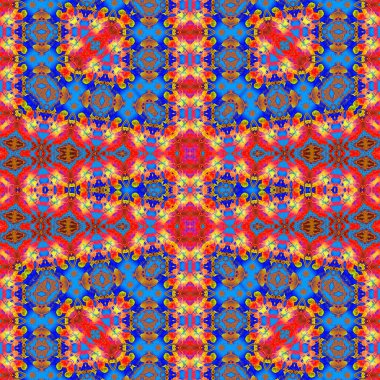 Kusursuz sanat modeli. Kusursuz sanat soyut arka plan. Etnik doku. Kaleydoskop