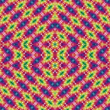 Kusursuz sanat modeli. Kusursuz sanat soyut arka plan. Etnik doku. Kaleydoskop