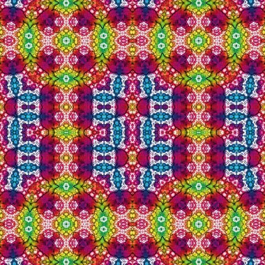 Kusursuz sanat modeli. Kusursuz sanat soyut arka plan. Etnik doku. Kaleydoskop