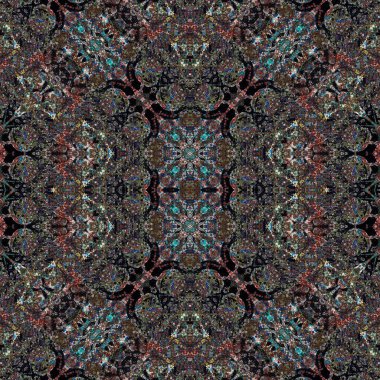 Kusursuz sanat modeli. Kusursuz sanat soyut arka plan. Etnik doku. Kaleydoskop arkaplanı