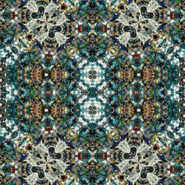 Kusursuz sanat modeli. Kusursuz sanat soyut arka plan. Etnik doku. Kaleydoskop arkaplanı