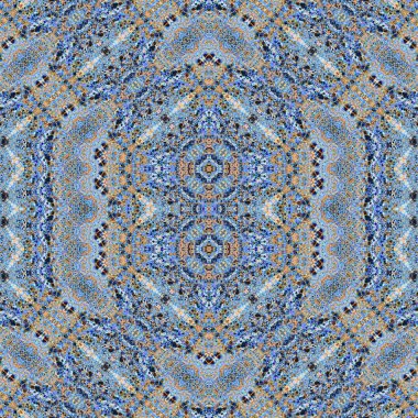 Kusursuz sanat modeli. Kusursuz sanat soyut arka plan. Etnik doku. Kaleydoskop arkaplanı