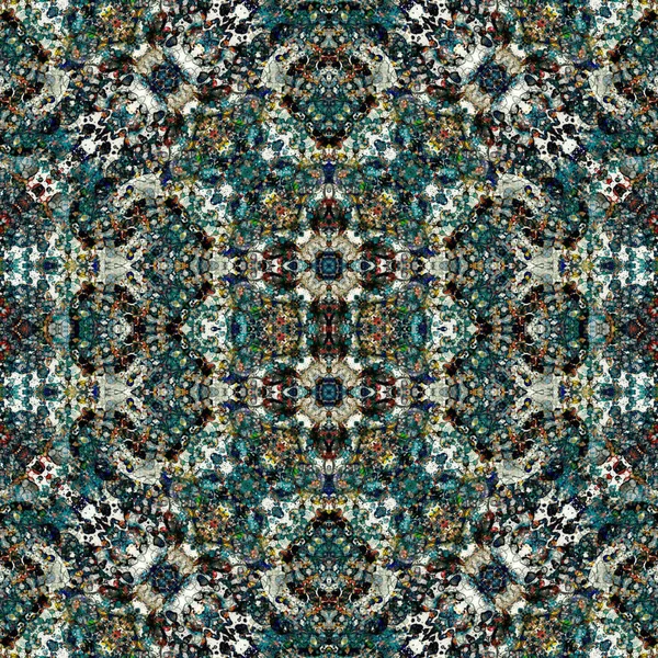 Kusursuz sanat modeli. Kusursuz sanat soyut arka plan. Etnik doku. Kaleydoskop arkaplanı