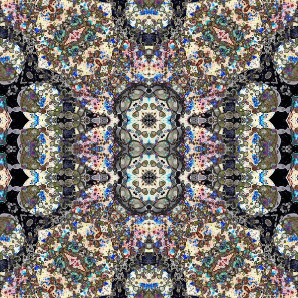 Kusursuz sanat modeli. Kusursuz sanat soyut arka plan. Etnik doku. Kaleydoskop arkaplanı