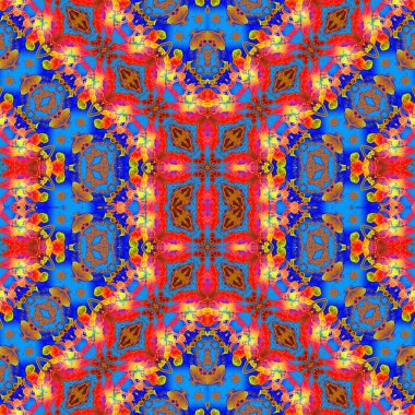 Kusursuz sanat modeli. Kusursuz sanat soyut arka plan. Etnik doku. Kaleydoskop