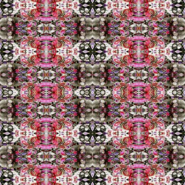 Kusursuz sanat modeli. Kusursuz sanat soyut arka plan. Etnik doku. Kaleydoskop arkaplanı
