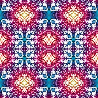 Kusursuz sanat modeli. Kusursuz sanat soyut arka plan. Etnik doku. Kaleydoskop arkaplanı