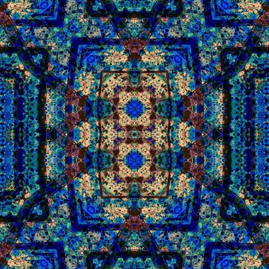 Kusursuz sanat modeli. Kusursuz sanat soyut arka plan. Etnik doku. Kaleydoskop arkaplanı