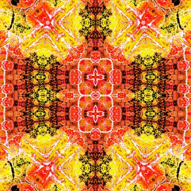 Kusursuz sanat modeli. Kusursuz sanat soyut arka plan. Etnik doku. Kaleydoskop arkaplanı