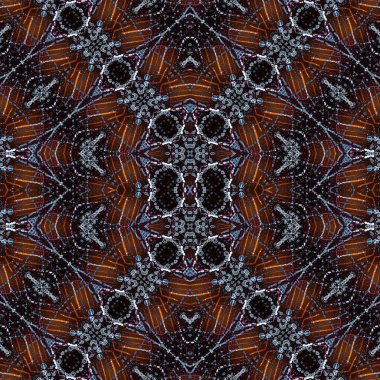 Kusursuz sanat modeli. Kusursuz sanat soyut arka plan. Etnik doku. Kaleydoskop arkaplanı