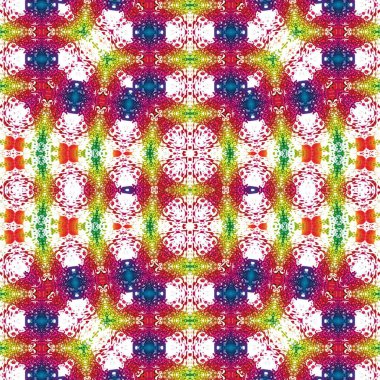 Kusursuz sanat modeli. Kusursuz sanat soyut arka plan. Etnik doku. Kaleydoskop arkaplanı