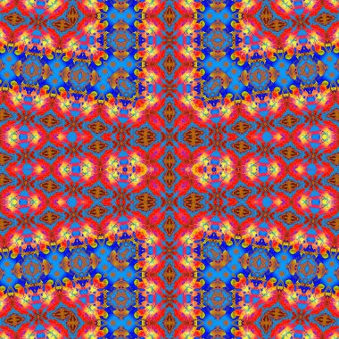 Kusursuz sanat modeli. Kusursuz sanat soyut arka plan. Etnik doku. Kaleydoskop