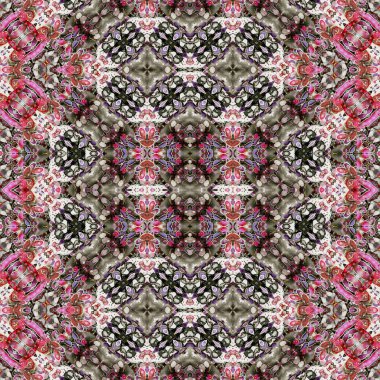 Kusursuz sanat modeli. Kusursuz sanat soyut arka plan. Etnik doku. Kaleydoskop arkaplanı