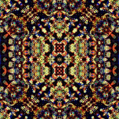 Kusursuz sanat modeli. Kusursuz sanat soyut arka plan. Etnik doku. Kaleydoskop arkaplanı