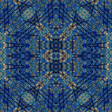 Kusursuz sanat modeli. Kusursuz sanat soyut arka plan. Etnik doku. Kaleydoskop arkaplanı