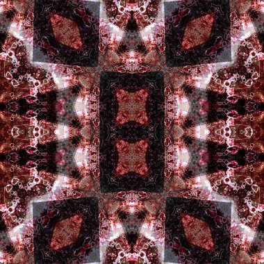 Kusursuz sanat modeli. Kusursuz sanat soyut arka plan. Etnik doku. Kaleydoskop arkaplanı