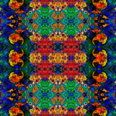 Kusursuz sanat modeli. Kusursuz sanat soyut arka plan. Etnik doku. Kaleydoskop