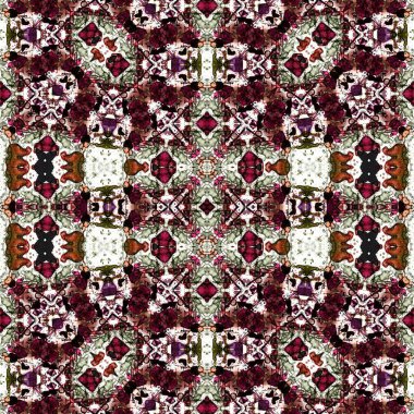 Kusursuz sanat modeli. Kusursuz sanat soyut arka plan. Etnik doku. Kaleydoskop arkaplanı