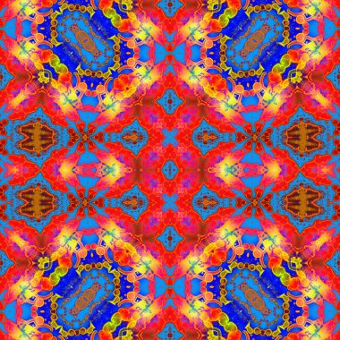 Kusursuz sanat modeli. Kusursuz sanat soyut arka plan. Etnik doku. Kaleydoskop