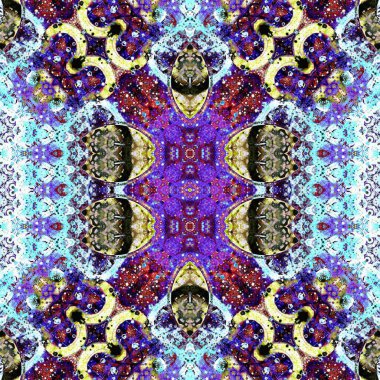 Kusursuz sanat modeli. Kusursuz sanat soyut arka plan. Etnik doku. Kaleydoskop