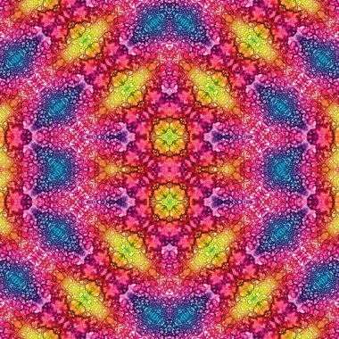 Kusursuz sanat modeli. Kusursuz sanat soyut arka plan. Etnik doku. Kaleydoskop