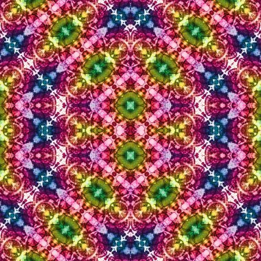 Kusursuz sanat modeli. Kusursuz sanat soyut arka plan. Etnik doku. Kaleydoskop