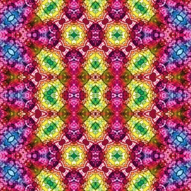 Kusursuz sanat modeli. Kusursuz sanat soyut arka plan. Etnik doku. Kaleydoskop