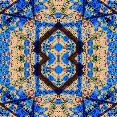 Kusursuz sanat modeli. Kusursuz sanat soyut arka plan. Etnik doku. Kaleydoskop arkaplanı