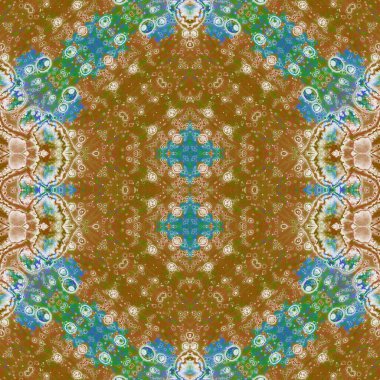 Kusursuz sanat modeli. Kusursuz sanat soyut arka plan. Etnik doku. Kaleydoskop