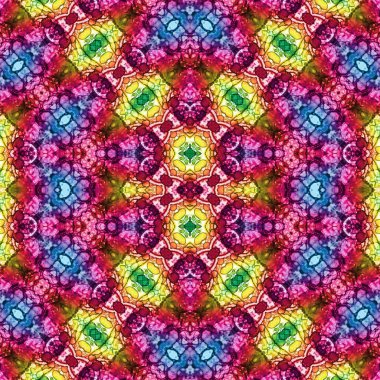 Kusursuz sanat modeli. Kusursuz sanat soyut arka plan. Etnik doku. Kaleydoskop