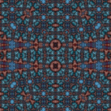 Kusursuz sanat modeli. Kusursuz sanat soyut arka plan. Etnik doku. Kaleydoskop