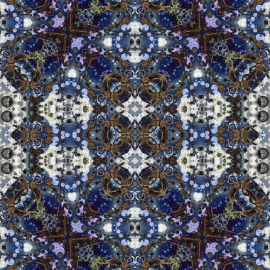 Kusursuz sanat modeli. Kusursuz sanat soyut arka plan. Etnik doku. Kaleydoskop arkaplanı