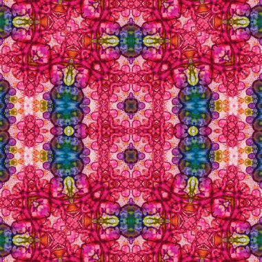 Kusursuz sanat modeli. Kusursuz sanat soyut arka plan. Etnik doku. Kaleydoskop arkaplanı