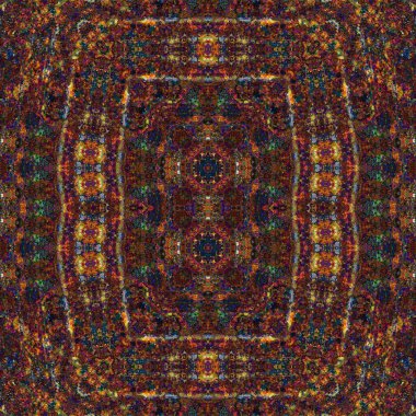 Kusursuz sanat modeli. Kusursuz sanat soyut arka plan. Etnik doku. Kaleydoskop arkaplanı