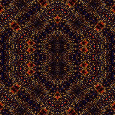 Kusursuz sanat modeli. Kusursuz sanat soyut arka plan. Etnik doku. Kaleydoskop arkaplanı