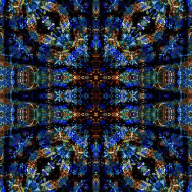 Kusursuz sanat modeli. Kusursuz sanat soyut arka plan. Etnik doku. Kaleydoskop