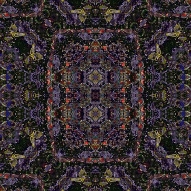 Kusursuz sanat modeli. Kusursuz sanat soyut arka plan. Etnik doku. Kaleydoskop arkaplanı