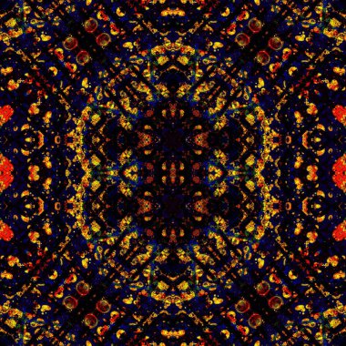 Kusursuz sanat modeli. Kusursuz sanat soyut arka plan. Etnik doku. Kaleydoskop arkaplanı