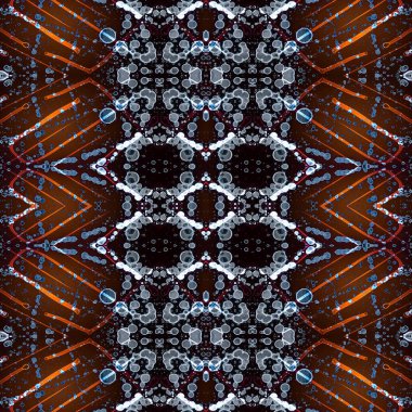 Kusursuz sanat modeli. Kusursuz sanat soyut arka plan. Etnik doku. Kaleydoskop arkaplanı